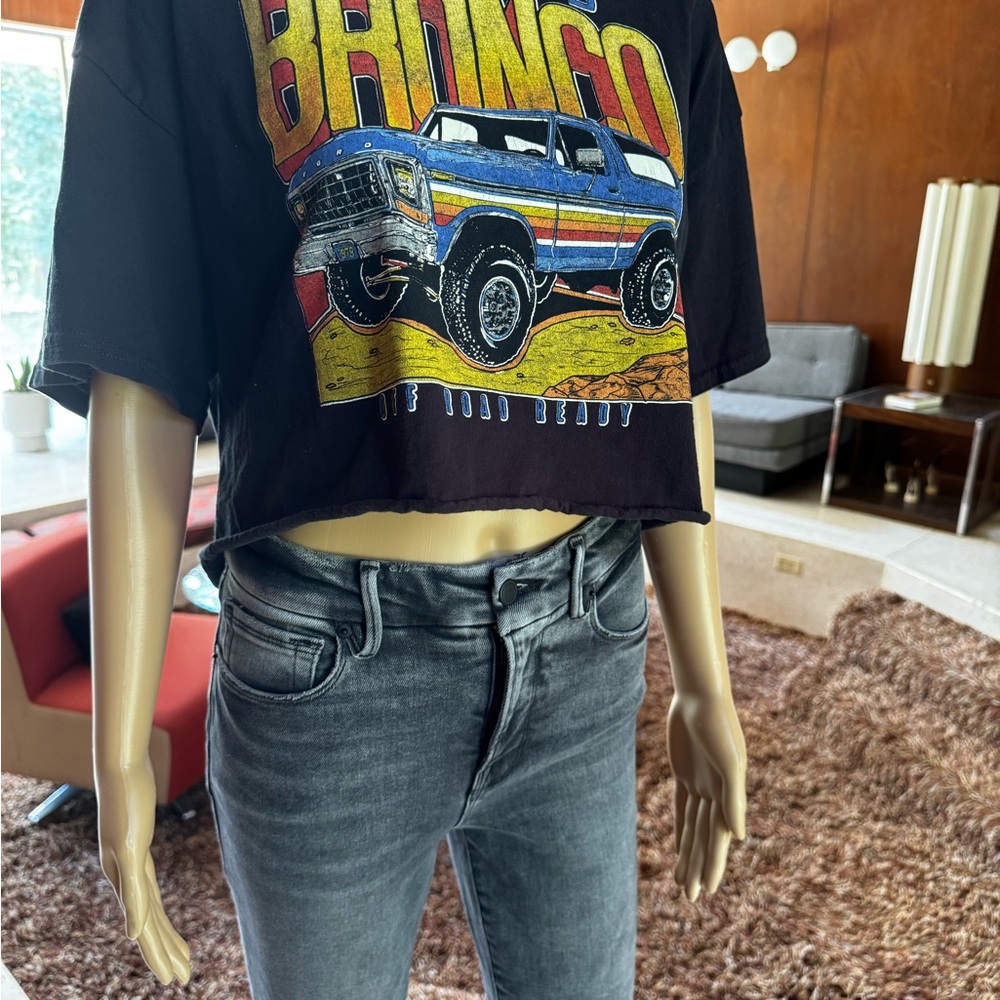 Junk Food Clothing Vintage Bronco Crop Tee